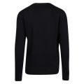 Casual Mens Dark Blue Weave Crew Sweat Top 50546 by BOSS from Hurleys