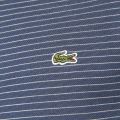 Mens Philippines Blue Fine Striped Regular Fit S/s Polo Shirt 73139 by Lacoste from Hurleys