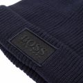 Boys Navy Branded Tab Knitted Hat 75667 by BOSS from Hurleys
