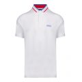 Mens White Shift S/s Polo Shirt 42453 by Barbour International from Hurleys
