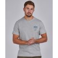 Mens Grey Marl Signature S/s T Shirt 95665 by Barbour Steve McQueen Collection from Hurleys