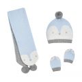 Baby Sky Blue Animal Hat, Scarf & Mittens Set 76622 by Mayoral from Hurleys