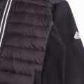 Kids Black Ashton Mix Quilted Hooded Jacket 59386 by Pyrenex from Hurleys