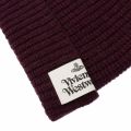 Burgundy Knitted Beanie Hat 79410 by Vivienne Westwood from Hurleys