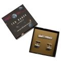 Mens Silver Charmer Cufflink & Tie Bar Gift 30304 by Ted Baker from Hurleys