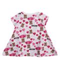 Baby White/Pink Toy Balloon Print Dress 58504 by Moschino from Hurleys