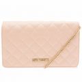 Womens Pink Small Quilted Cross Body Bag 17964 by Love Moschino from Hurleys