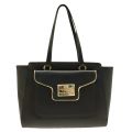 Womens Black Metal Plate Shopper Bag 10403 by Love Moschino from Hurleys