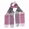 Womens Lilac/Grey Hamble Check Scarf 31467 by Barbour from Hurleys