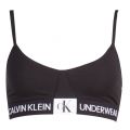 Womens Black Unlined Triangle Bralette 28938 by Calvin Klein from Hurleys