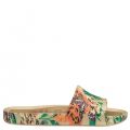 Womens Gold Floral Beach Slides 19442 by Melissa from Hurleys