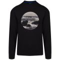 Mens Black Circle Surf Regular Fit Crew Neck Sweat Top 35756 by PS Paul Smith from Hurleys