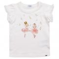 Girls Natural Ballerinas T Shirt & Skirt Set 22620 by Mayoral from Hurleys