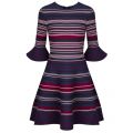 Womens Dark Blue Tayiny Striped Skater Dress 34120 by Ted Baker from Hurleys