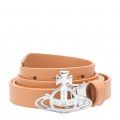 Womens Pink/Silver Small Line Orb Buckle Belt 106757 by Vivienne Westwood from Hurleys