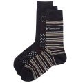Mens Navy 3 Pack Socks Gift Set 15094 by Emporio Armani from Hurleys