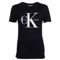 Womens Black Shrunken S/s Tee Shirt 72608 by Calvin Klein from Hurleys