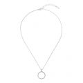 Womens Silver/Crystal Linzzi Luunar Circle Pendant Necklace 43569 by Ted Baker from Hurleys