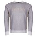 Casual Mens Light Grey Wenga Crew Sweat Top 32113 by BOSS from Hurleys