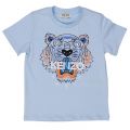 Boys Light Blue Tiger 5 S/s Tee Shirt