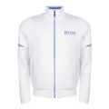 Athleisure Mens White Skaz Funnel Zip Through Sweat Jacket 26595 by BOSS from Hurleys