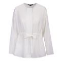 Womens Winter White Crepe Light Gathered Waist Blouse 47729 by French Connection from Hurleys