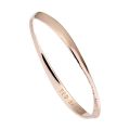 Womens Rose Gold Helmara Hammered Hoop Bangle 96497 by Ted Baker from Hurleys