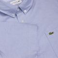 Mens Blue Oxford Regular Fit S/s Shirt 23250 by Lacoste from Hurleys