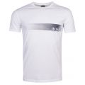 Mens White Chest Logo Beach S/s T Shirt 23449 by BOSS from Hurleys