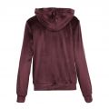 Womens Coffee Shiny Velvet Hooded Tracksuit 96318 by Emporio Armani Bodywear from Hurleys