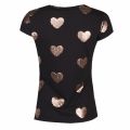 Womens Black Marian Joyous Heart S/s T Shirt 34086 by Ted Baker from Hurleys