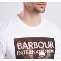 Mens White Shift S/s T Shirt 12286 by Barbour International from Hurleys