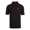 Mens Black Button Down Collar S/s Polo Shirt 82674 by Fred Perry from Hurleys