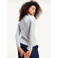 Womens Silver Grey Rib Mock Neck Knitted Jumper 79727 by Tommy Jeans from Hurleys