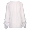 Womens Cloud Dancer Vipolina Tie Neck Blouse 41540 by Vila from Hurleys