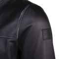 Casual Mens Black Josep Leather Jacket 93362 by BOSS from Hurleys
