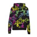 Womens Black Baroque Mix Print Hooded Zip Sweat Top 49056 by Versace Jeans Couture from Hurleys