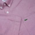 Mens Sierra Red Oxford Regular Fit S/s Shirt 23247 by Lacoste from Hurleys