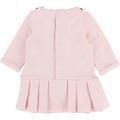 Baby Pink Branded Pleated Dress 28344 by BOSS from Hurleys
