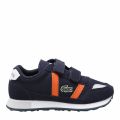 Child Navy/Orange Partner Velcro Trainers (10-1) 52368 by Lacoste from Hurleys