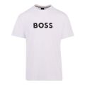Mens White Logo Beach Regular Fit S/s T Shirt 108703 by BOSS from Hurleys