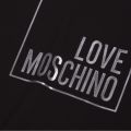 Womens Black Textured Foil Sweat Dress 43097 by Love Moschino from Hurleys