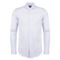 Mens Light Blue Kason Textured Slim Fit L/s Shirt 34228 by HUGO from Hurleys