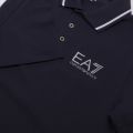 Mens Navy/Silver Train Core ID Stretch S/s Polo Shirt 30584 by EA7 from Hurleys