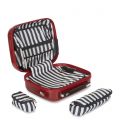 Womens Red Hard Sided Lips Vanity Case 66673 by Lulu Guinness from Hurleys