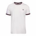 Mens Snow White Ringer S/s T Shirt 76957 by Fred Perry from Hurleys