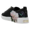 Womens Black Rialy Printed Satin Trainers 50318 by Ted Baker from Hurleys