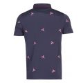 Mens Navy Hapnes Bird S/s Polo Shirt 29288 by Ted Baker from Hurleys
