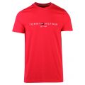Mens Red Alert Logo S/s T Shirt 109080 by Tommy Hilfiger from Hurleys