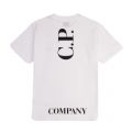 Boys Gauze White Small Logo S/s T Shirt 87587 by C.P. Company Undersixteen from Hurleys
